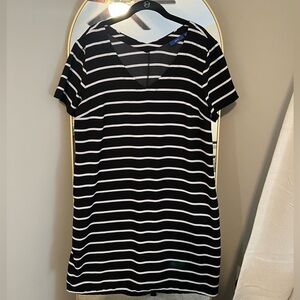 Apt. 9 Black & White Striped Dress